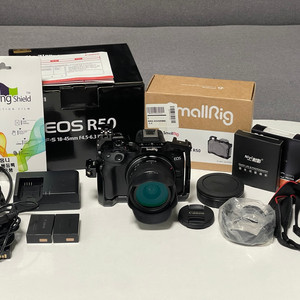 캐논 eos r50 16-45 렌즈킷 / 케이지+필터