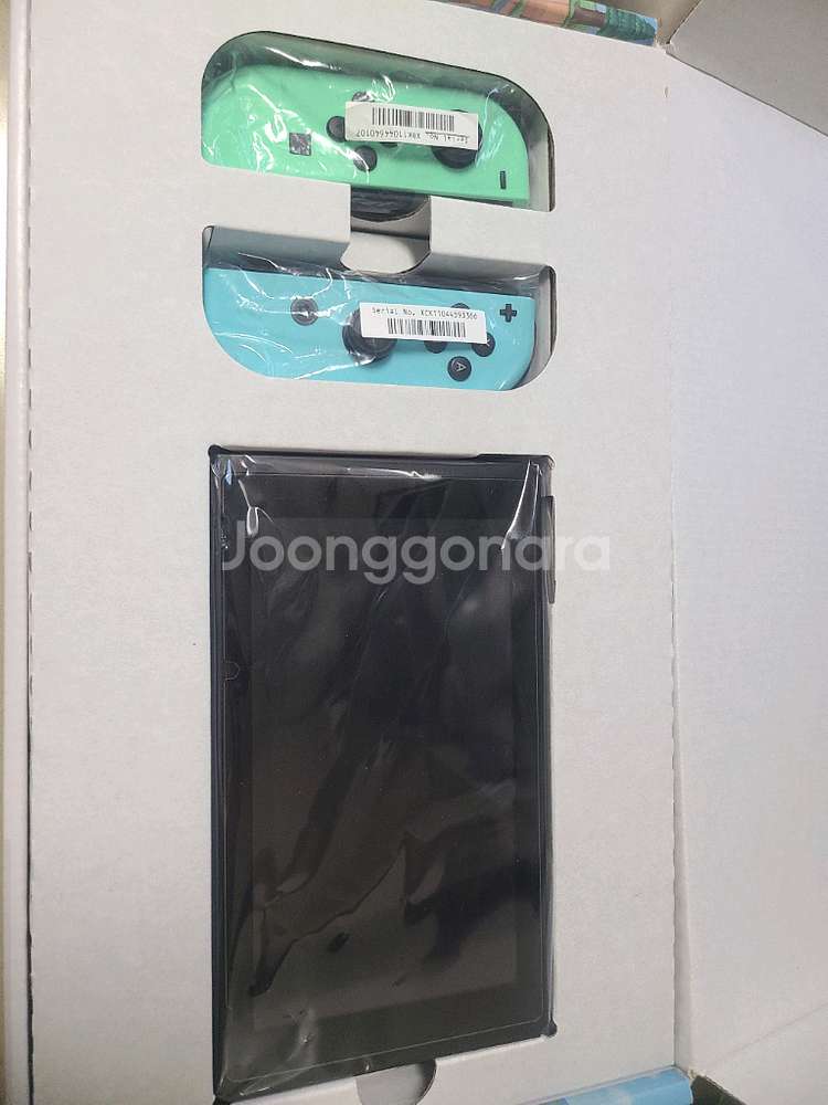구성품미사용)닌텐도 스위치 동물의숲 에디션 풀박+파우치--1