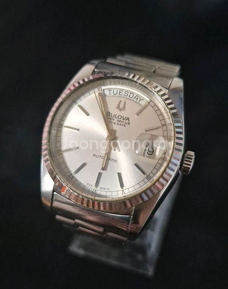 부로바 슈퍼세빌 데이데이트 오토메틱 실버--0