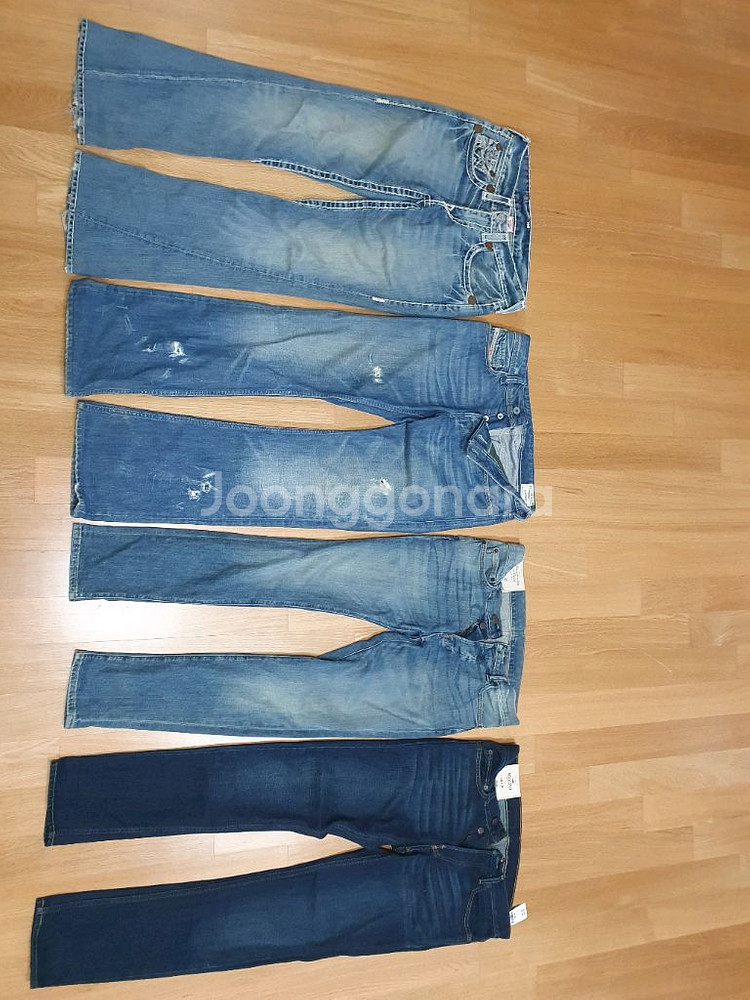 디젤 자티니 아베크롬비 홀리스터 트루 남자 청바지 30--0