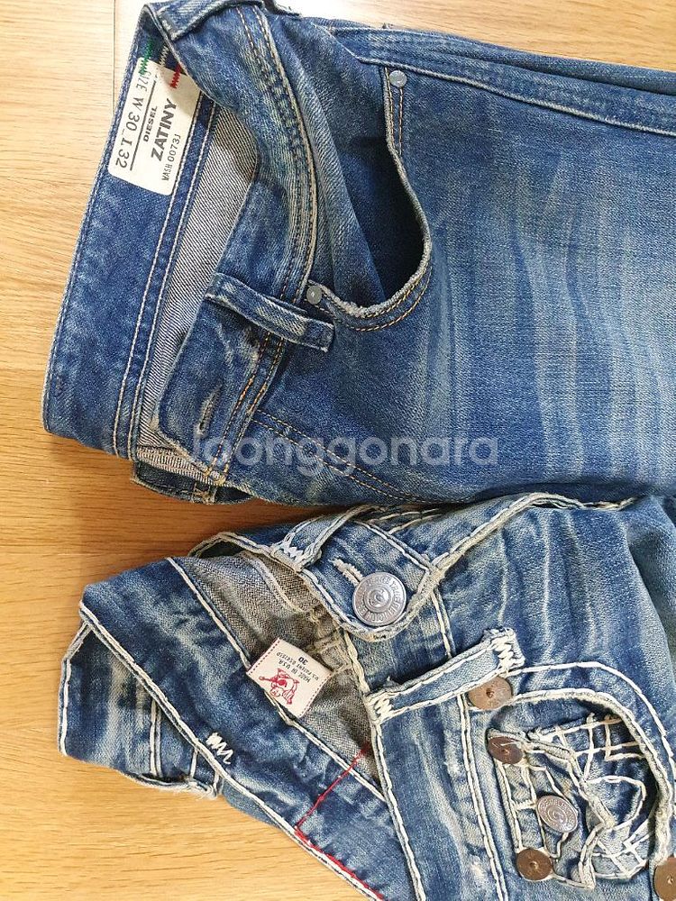 디젤 자티니 아베크롬비 홀리스터 트루 남자 청바지 30--9