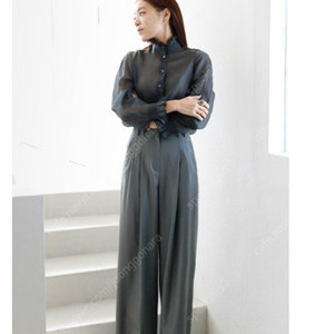 몽또또 핀턱 울 100% 와이드 슬랙스 팬츠 s 사이즈