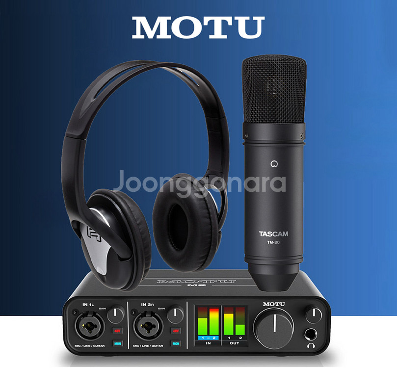 모투엠투 스튜디오 패키지 오디오인터페이스 헤드폰마이크--0