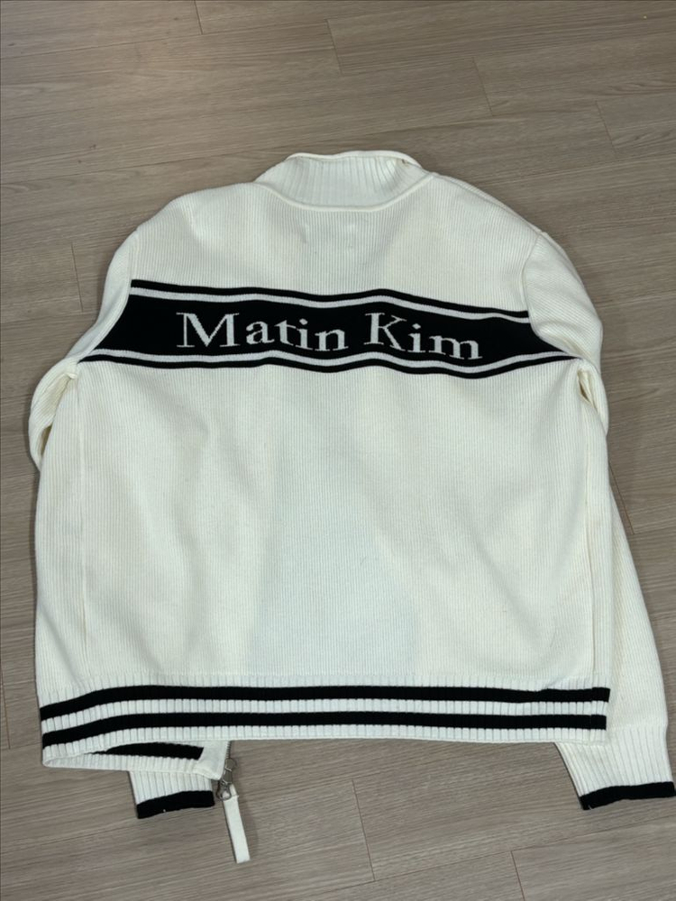 마뗑킴 니트집업 (L) 아이보리 이미지