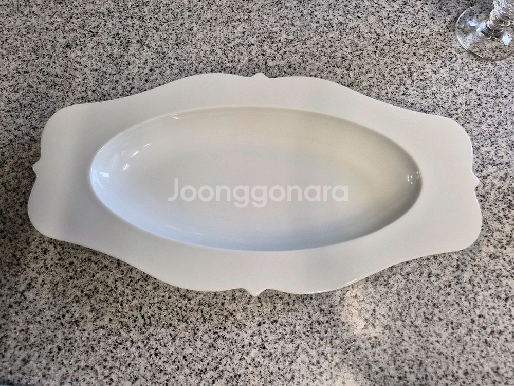 중고) 레이첸 라이헨 바흐 긴 오발접시 택3--0