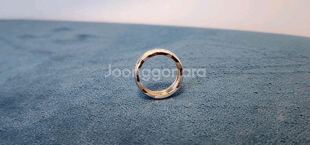 18k 크러쉬 퀄팅 반지 베이지 골드 색상 cnc 제품--6