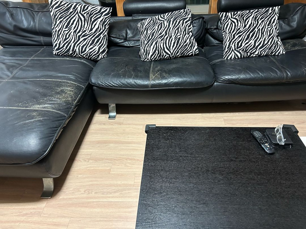 체리쉬 블랙 쇼파 4인용 가져가실분--0