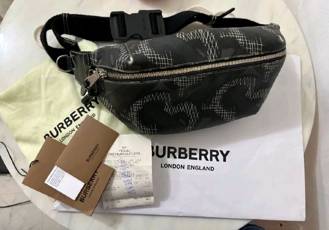 버버리 SONNY 모노그램 프린트힙색--0