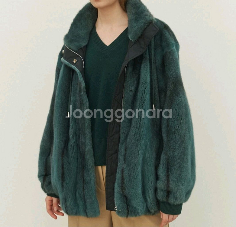 소윰 크로스밍크 봄버(그린)--0