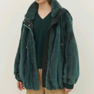 소윰 크로스밍크 봄버(그린)