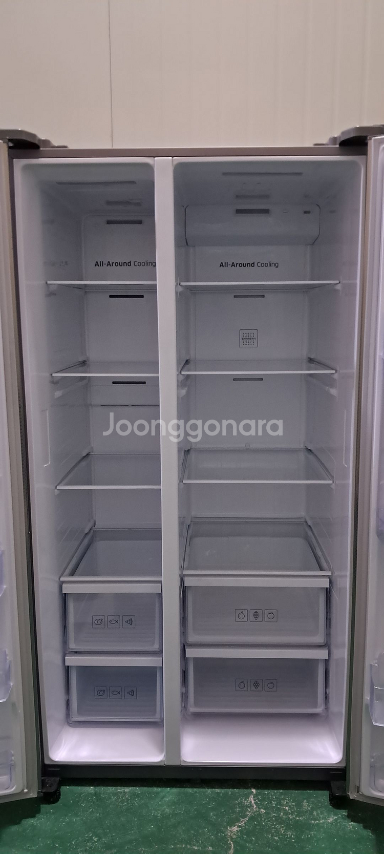 1582 삼성 815L 2도어양문형냉장고(메탈)--4