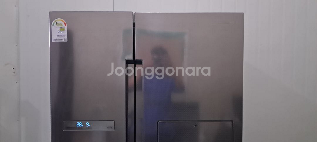 1582 삼성 815L 2도어양문형냉장고(메탈)--9