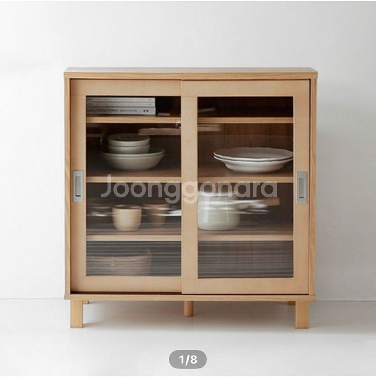 마켓비 유리 그릇장--0