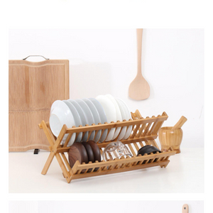 원목 그릇정리대