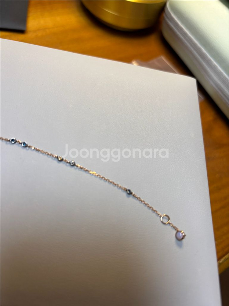 디디에두보 14k 몽파리 블루다이아몬드 팔찌--5