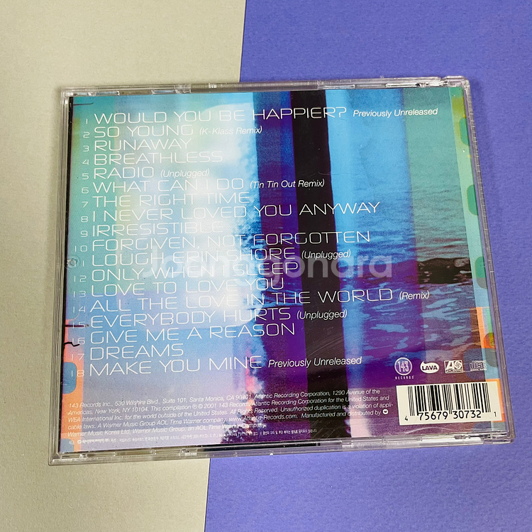 [중고음반/CD] 코어스 The Corrs 베스트앨범--1