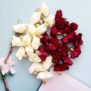 골드 미니 꽃 태슬 장식 30개