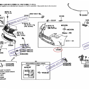 렉서스 RC350 GSC10 프론트 범퍼