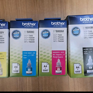 브라더 리필 잉크 팝니다. (BT5000Y, BT500