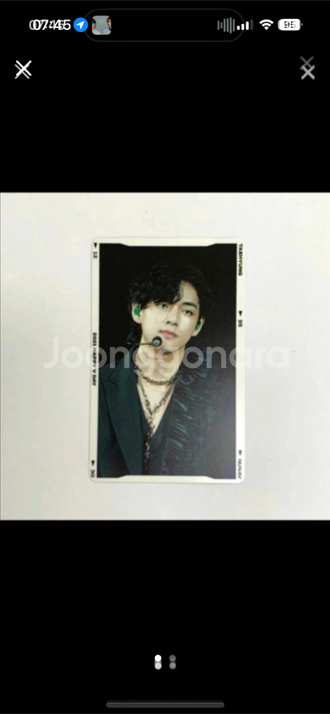 BTS 방탄소년단 김태형 뷔 생일 포토카드--0