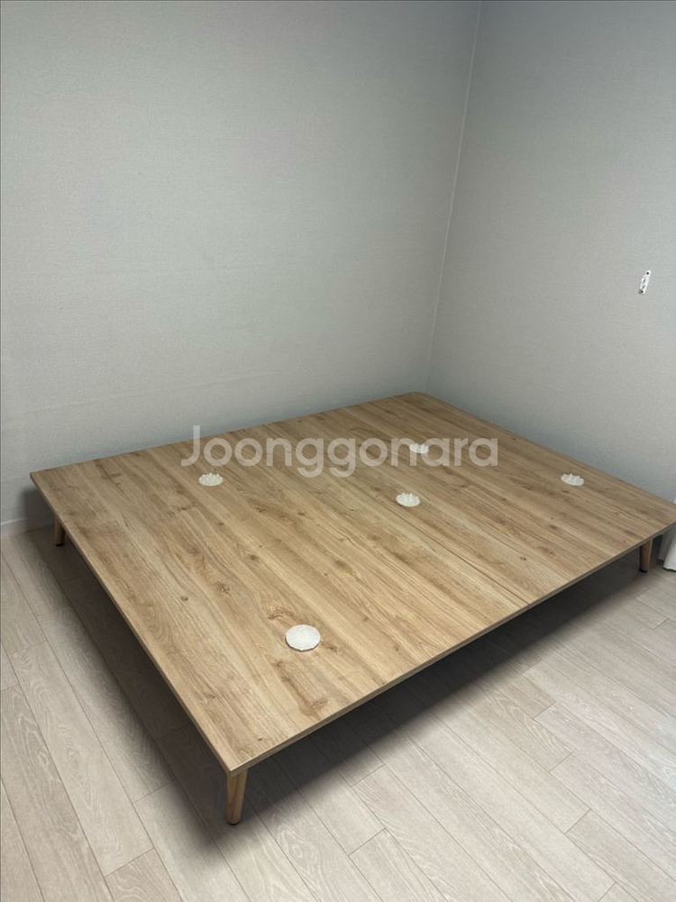 일룸 무헤드 침대 프레임 퀸--2