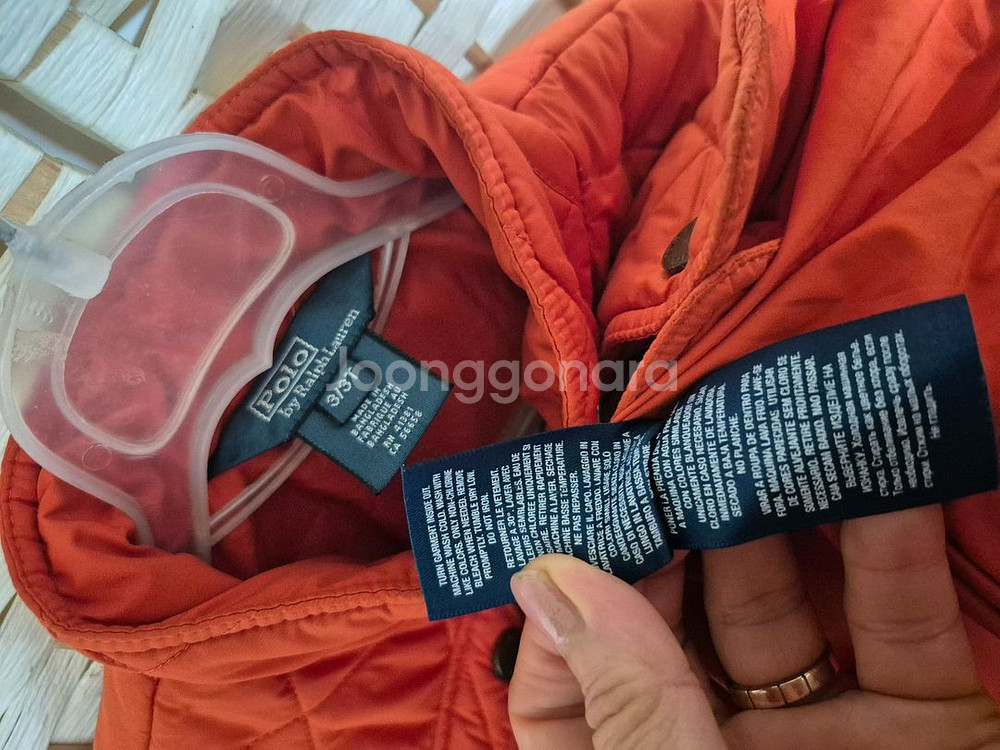 폴로정품유아퀼팅패딩점퍼3호3세정도--2