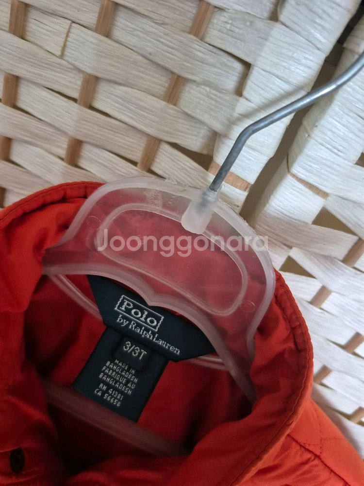 폴로정품유아퀼팅패딩점퍼3호3세정도--5