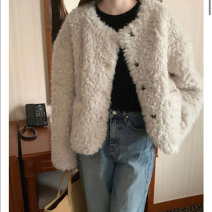 그레이 퍼 자켓