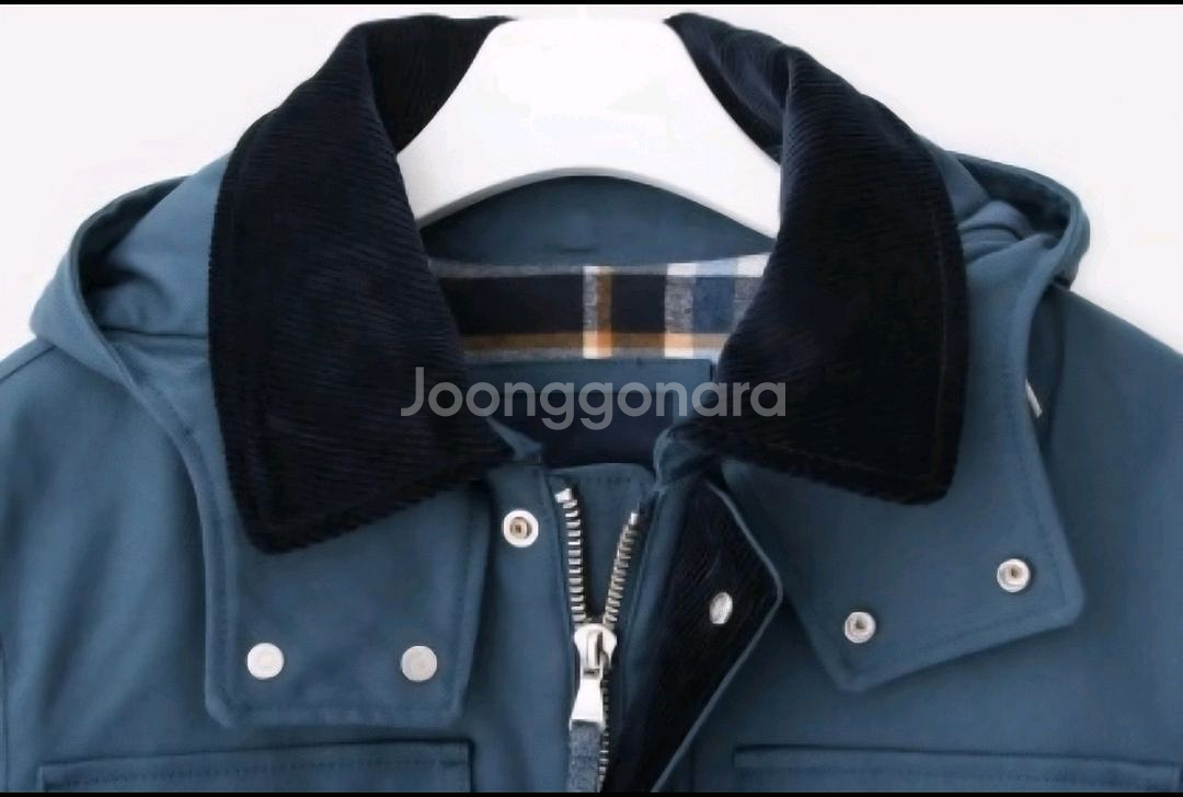 빈폴 로열 블루 후드 트윌 사파리 자켓 (105 사이즈--3