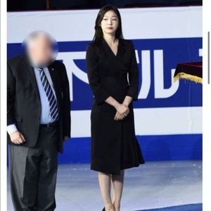 김연아 원피스/ 새상품 /블랙 블레이저 원피스