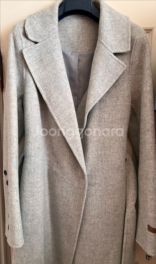 핸드메이드 연그레이 여성 코트--0