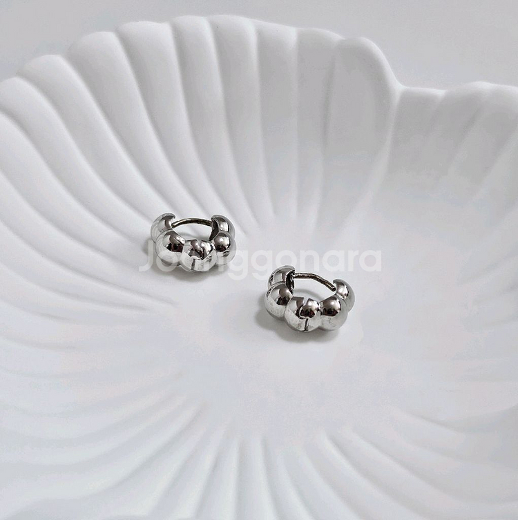 14k 화이트골드 피어싱--0