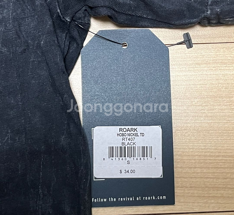 [새제품] [S] 로아크 리바이벌 반팔 티셔츠 블랙--4