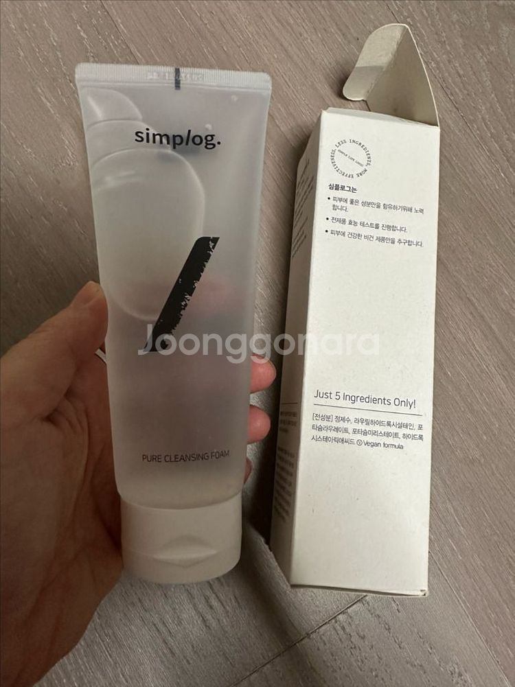 심플로그 퓨어 클렌징 폼 새상품--0