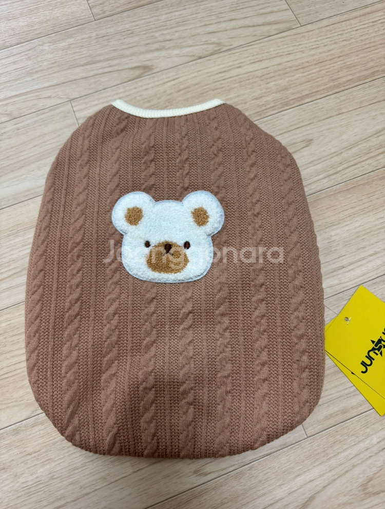 준성펫 꽈베기 니트 조끼 XL (새상품)--2
