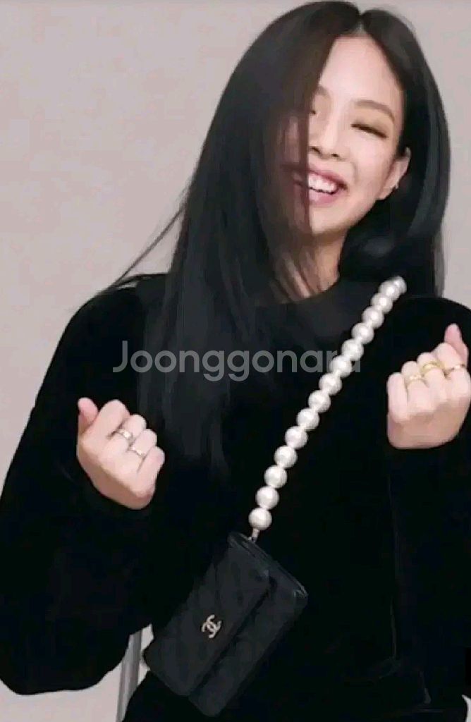 샤넬 맥시 램스킨 진주 스트랩--1