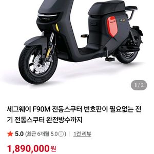나인봇 세그웨이 F90M 전동스쿠터