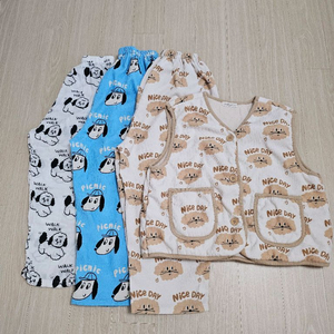 스몰미미 고쟁이바지 + 조끼 일괄