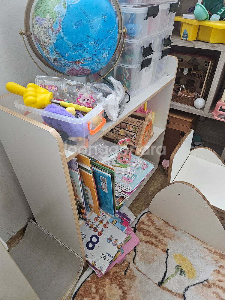 각도조절 어린이 책상,의자,책장--0