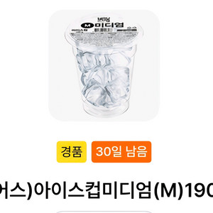 GS25 유어스 아이스컵 미디엄 기프티콘