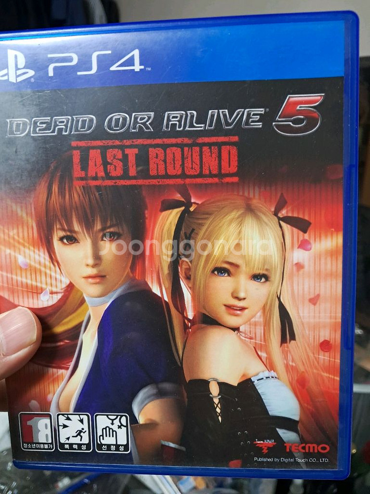 ps4 데드 오어 얼라이브5 기스조금 있으나 실행확인--0