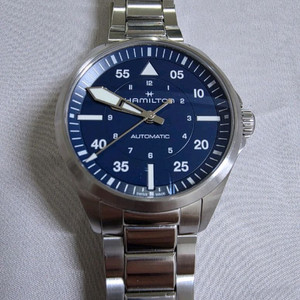 해밀턴 카키 에비에이션 39mm 청판