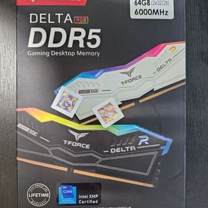 (미개봉) T-Force DDR5 화이트 RGB 64G