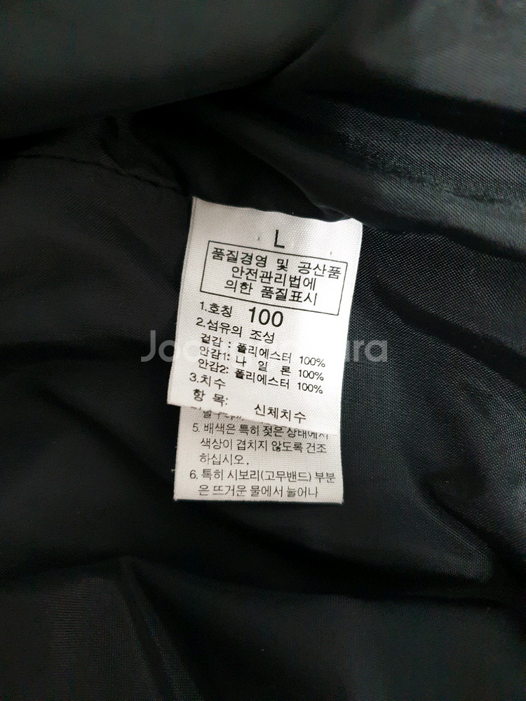 노스페이스 검정색 후드 바람막이 자켓 100사이즈--8