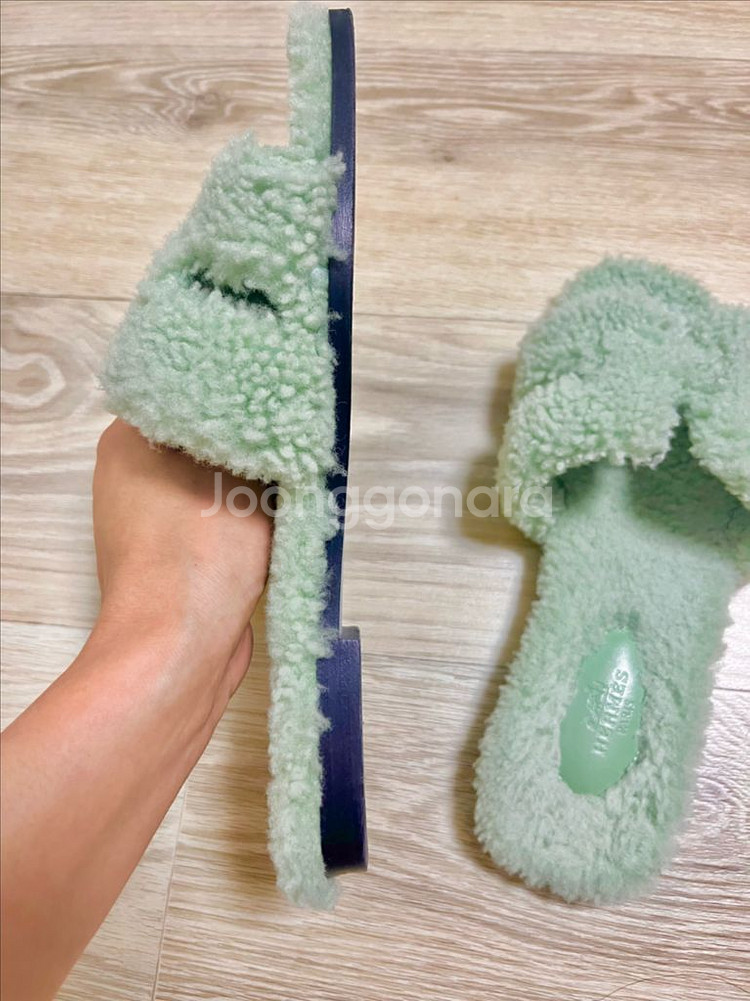 에르메스 오란 양털 37사이즈--5