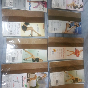 커피색밴드스타킹10장종류별셋트 시스루4계절