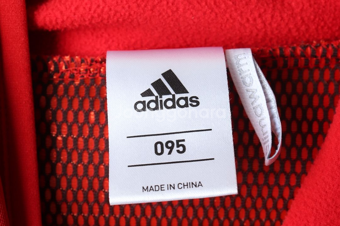 (M) 아디다스 후드티셔츠 축구 레드 기모--5