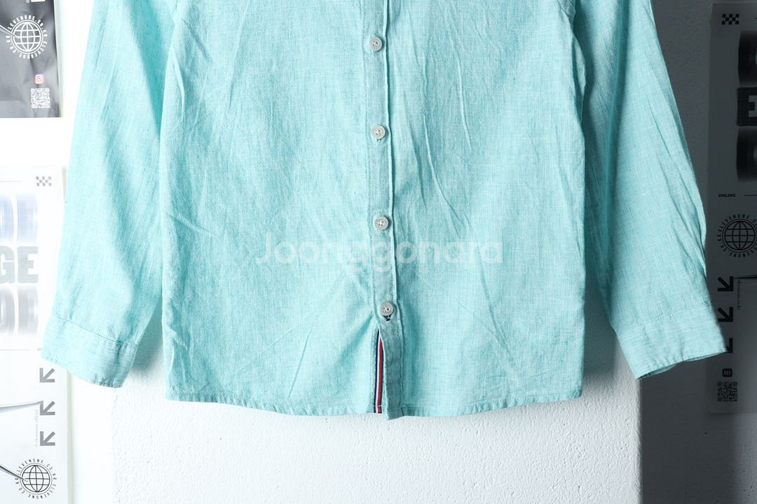 (F) 타미힐피거 셔츠 남방 아동 키즈 린넨--3