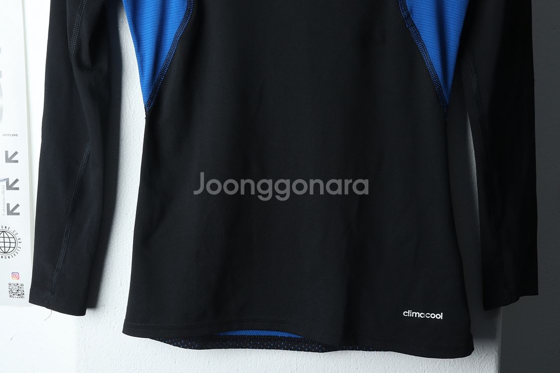 (L) 아디다스 긴팔티셔츠 테크핏 기능성 반폴라--3