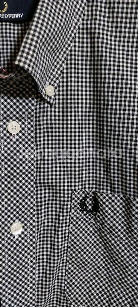 프레드페리 깅엄체크 셔츠 100~105--1
